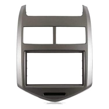 Imagem de Moldura Painel 2 Din 7" Polegadas GM Sonic (Cinza)