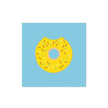 Imagem de Arte Maníacos Quadro Decorativo Donut Amarelo - 50x50cm