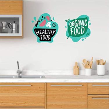 Imagem de Adesivo De Parede Cozinha Duplo 100x50cm tam total