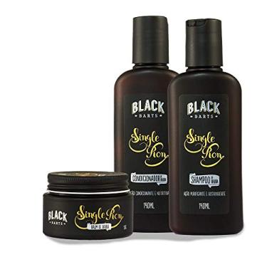 Imagem de Kit Balm + Shampoo + Condicionador para Barba Black Barts® Single Ron