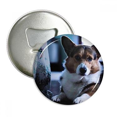 Imagem de Corgi Dog Pet Animal Lonely Abridor de garrafa com emblema multifuncional