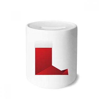 Imagem de DIYthinker Meias de Natal abstratas com estampa de origami, caixa de dinheiro, caixa de cerâmica para presente de cofrinho