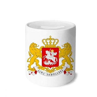 Imagem de DIYthinker Georgia National Emblem Country Caixa de Dinheiro Caixa de Cerâmica Porta-Moedas Presente