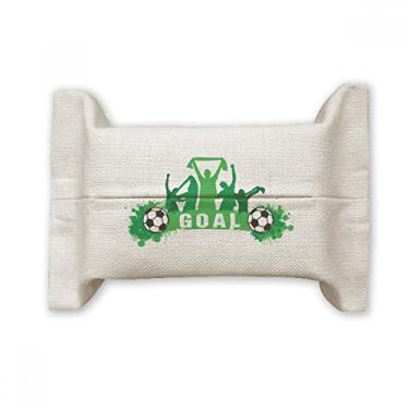 Imagem de Bolsa de linho de algodão para lenços faciais Win Soccer Football Sports