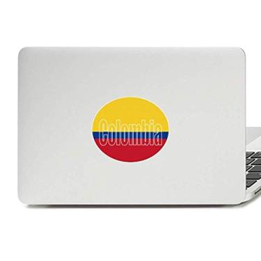 Imagem de Adesivo de notebook com emblema de vinil da bandeira do país da Colômbia
