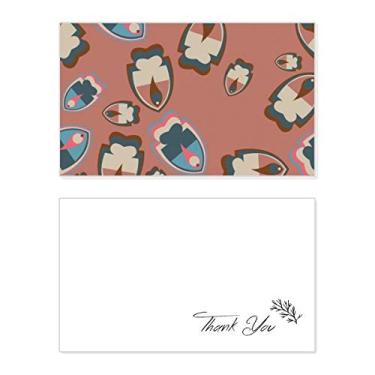 Imagem de Blocos de cores, abstratos, peixes, tropicais, cartão de agradecimento, aniversário, saudações, casamento, agradecimento