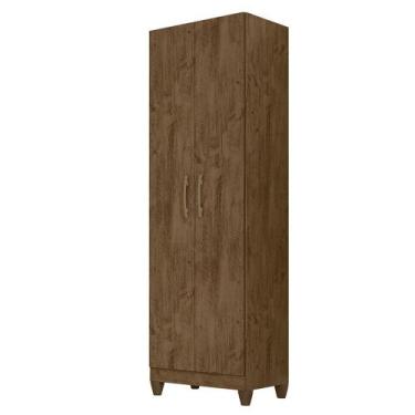 Imagem de Armário Multiuso 2 Portas New Iris Castanho Wood 902331 Moval