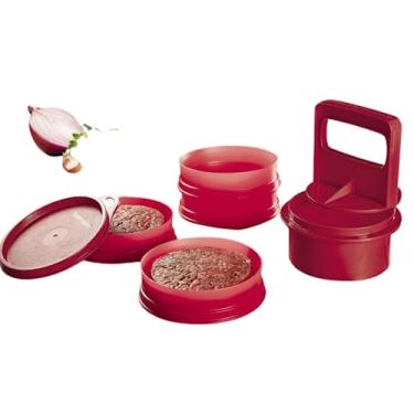 Imagem de Tupperware Burguer Express 4 Formas Marsala | Hambúrguer | Vai ao Freezer