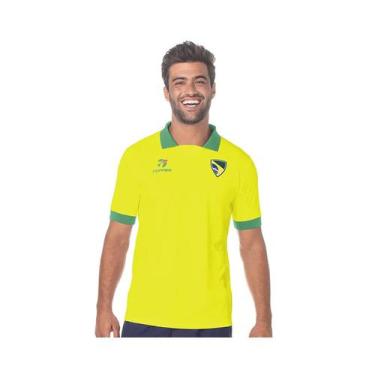 Imagem de Camiseta Topper Brasil Retrô M/M 8522013 - Amarelo