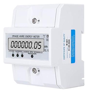 Imagem de Medidor de Energia Em Trilho Din, Dts1891 Medidor de Hora de Watt Trifásico Com Display LCD, Medidor de Energia Elétrica Trifásico de 4 Fios Corrente de Tensão, Testadores de