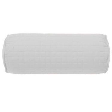 Imagem de Almofada Rolinho Pastilha Plaza Com Enchimento Lavive Branco