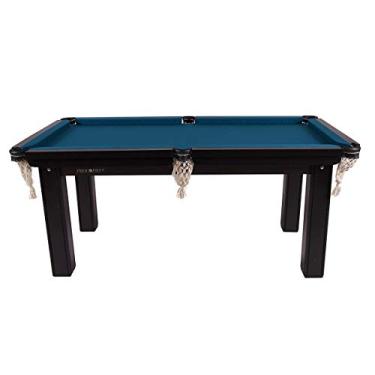 Imagem de Mesa Sinuca 1,87 x 1,08 Tecido AZUL Procopio Tampo MDF + acessorios