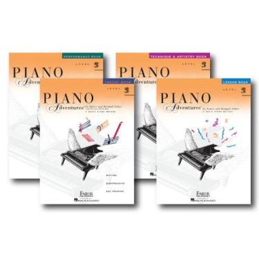 Imagem de Faber Piano Adventures Nível 2B Aprendizagem Biblioteca Pacote Quatro Livros - Livros de Lição, Teoria, Performance e Técnica e Arte