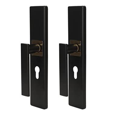 Imagem de Fechadura do Quarto, Fechadura da Porta de Estilo Europeu, Fechadura da Porta do Quarto Interior, Maçaneta da Porta de Madeira Maciça do Banheiro Preto Estilo Americano, Casa,