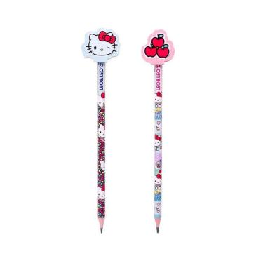 Imagem de Lápis Preto de Escrever HB Com Borracha Hello Kitty Leo&Leo
