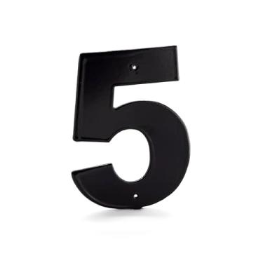 Imagem de Montague Metal Products Helvetica Font número individual de casa, 12,7 cm, 60,9 cm