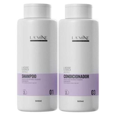 Imagem de Kit Shampoo + Condicionador Lisos Anti-Frizz Lamine 2X500ml