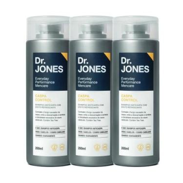 Imagem de Kit 3 Shampoo Masculino Anti Caspa Control Mencare 200ml Dr Jones - Dr