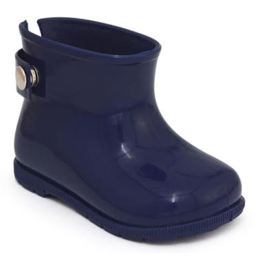 Imagem de Bota Galocha Infantil Cano Curto Borracha Feminina Masculina Baby Love (Marinho, BR, Criança de 4 a 8 anos, Numérico, 30)