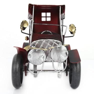 Imagem de Modelo de carro vintage de metal, modelo de carro vintage de 19 cm, veículo colecionável, miniatura, arte clássica de carro para decoração de escritório e casa