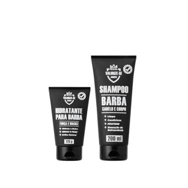 Imagem de Kit Hidratante para Barba + Shampoo 3 em 1 - Barba, Cabelo e Corpo VALORIZE-SE MEN