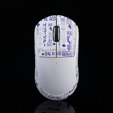 Imagem de BTL Fita aderente para mouse para Logitech G Pro X Superlight Antiderrapante Suck Sweat EVA Branco Roxo