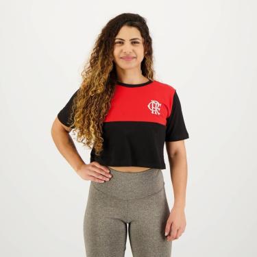 Imagem de Cropped Flamengo Axie Feminino Vermelho e Preto-Feminino