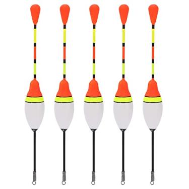 Imagem de Bóias de pesca bobbers de pesca balsa flutuadores de madeira primavera bobbers deslizamento bobbers para tipo de peixe panfish walleyes para amantes da pesca