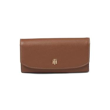 Imagem de Tommy Hilfiger Carteira feminina Brielle II Flap Continentar, Conhaque, X-Small