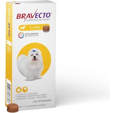 Imagem de Antipulgas e Carrapatos Bravecto para Cães de 2 a 4,5 kg