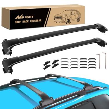 Imagem de Nilight Barras transversais de rack de teto adequadas para Subaru Forester 2014 2015 16 17 18 19 20 21 22 2023 barras transversais de alumínio resistentes com almofada de borracha para caiaque de