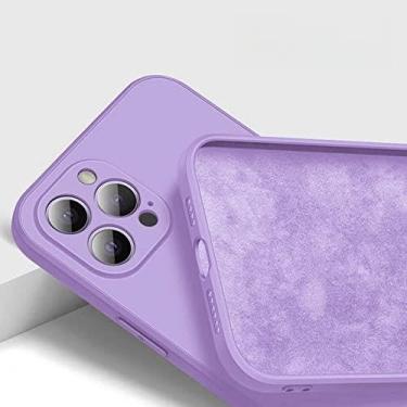 Imagem de Capa de telefone quadrada de silicone macio líquido para iphone 11 12 13 pro xs xr max mini 7 8 se 2020 x plus capa traseira à prova de choque, zm, para 12 mini 5.4