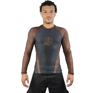 Imagem de Keiko, Rashguard No Gi Flash, Manga Longa, Marrom, GG