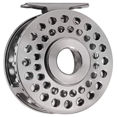 Imagem de Carretel de pesca com mosca clássico Click Stop Light 5/6 CNC alumínio usinado 86 mm truta água doce lago riacho pesca robalo