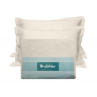 Imagem de Kit Colcha Casal Piquet 2,20 x 2,50 C/fronhas Dohler U BEGE 10788