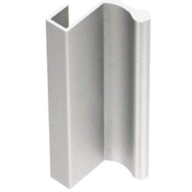 Imagem de Puxador de alumínio anodizado CRL acetinado de 15,24 cm com aba de 2,22 cm para porta de vidro deslizante e painel - D646A