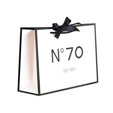 Imagem de ANFENG Presente de lembrança de aniversário de 70 anos bolsa vintage grande para mulheres 1954 mãe 32 25 aniversário novidade 70 anos sacos de papel ideia de compra (tamanho médio)