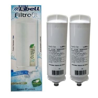 Imagem de Kit 2 Filtros Refil Purificador De Água Libell AcquaFit Hermético/Elet