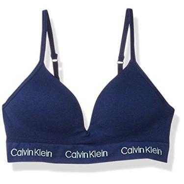 Imagem de Calvin Klein Sutiã híbrido grande sem costura para meninas, Sinfonia, M(7/8)