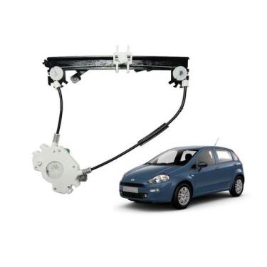 Imagem de Maquina Vidro Eletrico Punto Linea T jet Traseira Direita - Fiat