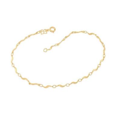 Imagem de Pulseira banhado ouro 3x 24k 18k e 22k feminina formato de til rommane