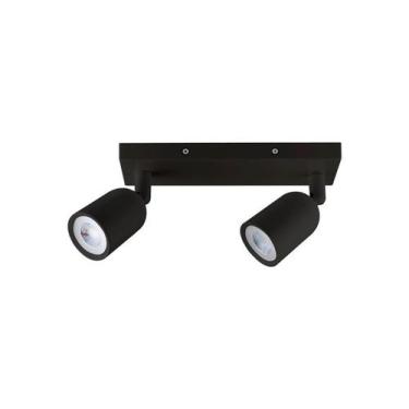 Imagem de Spot de Led Direct Duplo MR16 Linear 8w Preto Taschibra, 3000K - Amare