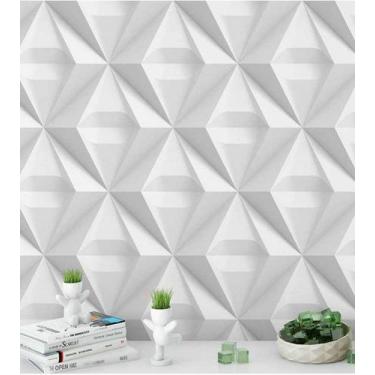 Imagem de Papel de Parede 3D com Efeito de Sombras Para Salas e Quartos. - PAPEL