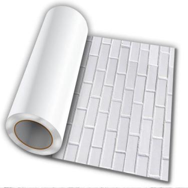 Imagem de Papel De Parede Adesivo Autocolante Tijolo Branco 50cmX50cm - 800, Mod