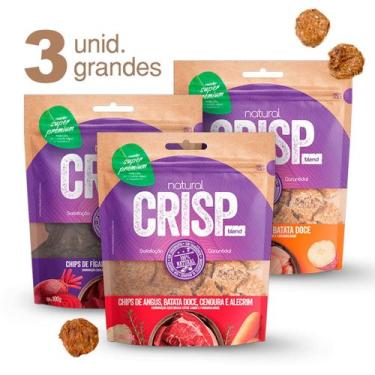 Imagem de Kit 3 Unidades Petisco Saudável para Cães Natural Crisp Blend Pet Snac