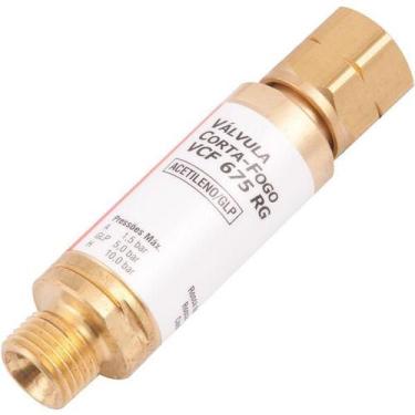 Imagem de Válvula corta fogo acetileno p/ regulador vcf675rg Vonder