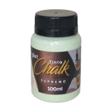 Imagem de Tinta Chalk Gliart 100ml Super Cobertura Para Artesanato, Menta