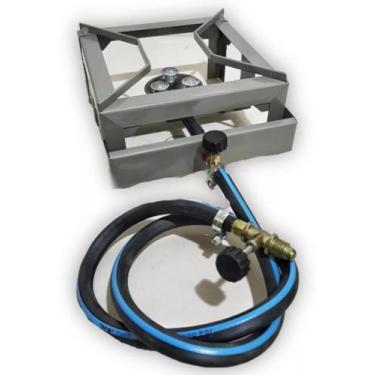 Imagem de Fogao Fogareiro Industrial 1 Boca + Mangueira 1mt E Registro - Univers