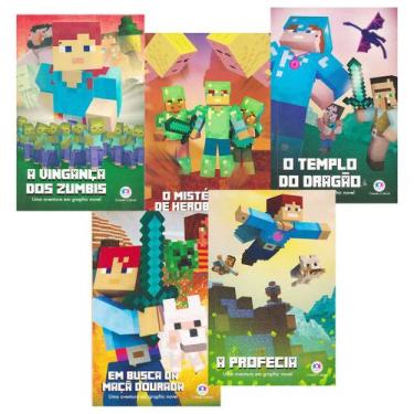 Imagem de Hq Minecraft Uma Aventura Em Graphic Novel 5 Volumes - Ciranda Cultura