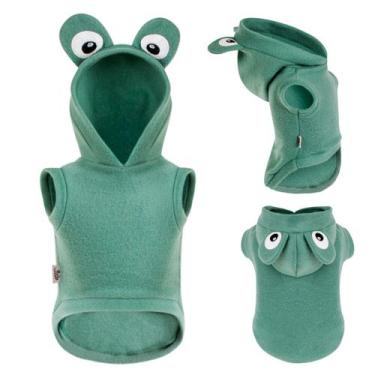 Imagem de Roupa para Cachorro Fantasia Sapo Roupinha Soft Pet - SS Pets, G